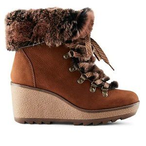 Waterproof Penelope Faux Shearling Leather shoes